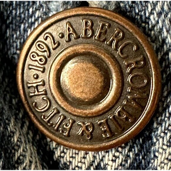 Abercrombie & Fitch Womens Overalls Distressed Short Denim Blue Size Small - Picture 7 of 11